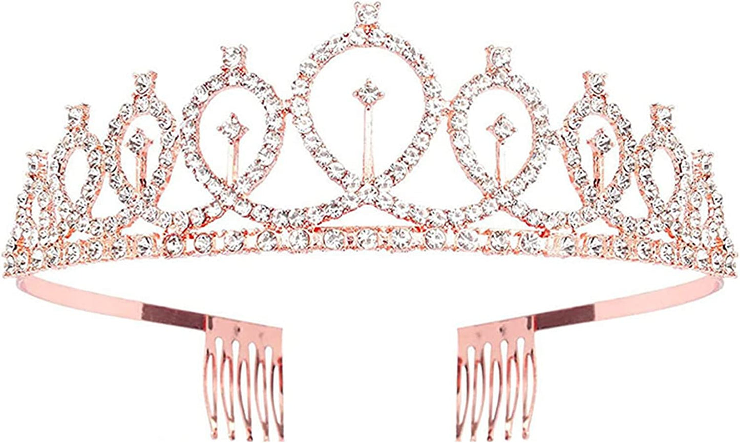Birthday Girl Tiara and Sash - Birthday Girl Satin Sash Crystal Tiara Birthday Crown Birthday Party Supplies and Decoration Apparel & Accessories > Clothing Accessories > Sashes LATFZ