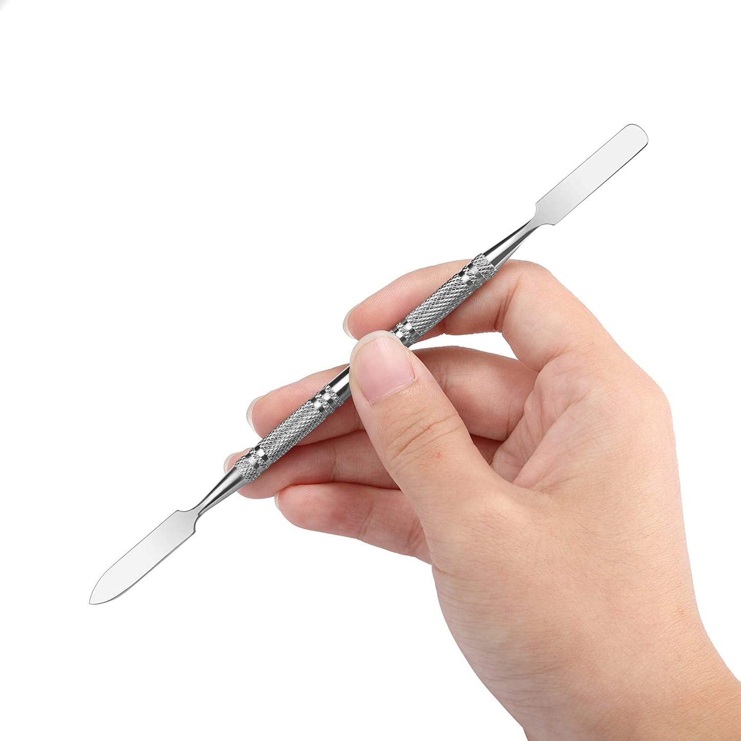Wismee 5Pcs Makeup Spatula Tool Metal Set Professional Beauty Stainless Steel Cosmetics Mixer Long Metal Spatula Depotting Mixing Tool (#1+#2) Health & Beauty > Personal Care > Cosmetics > Cosmetic Tools > Makeup Tools Wismee