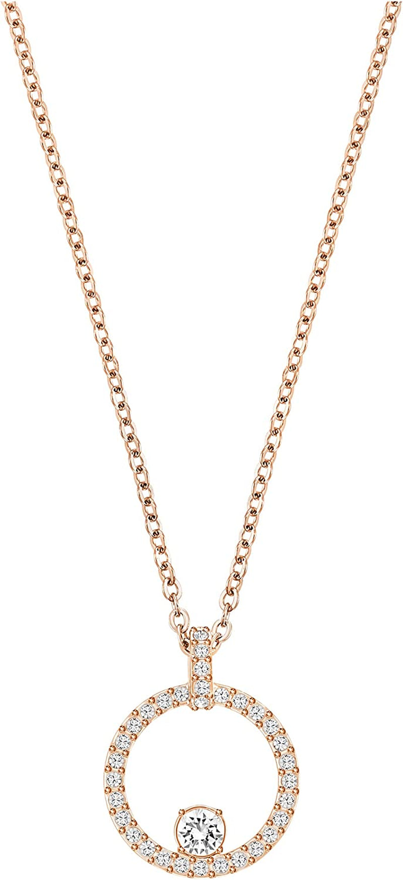 SWAROVSKI Creativity Circle Jewelry Collection, Clear Crystals Apparel & Accessories > Jewelry > Earrings SWAROVSKI Necklace - Rose Gold Tone