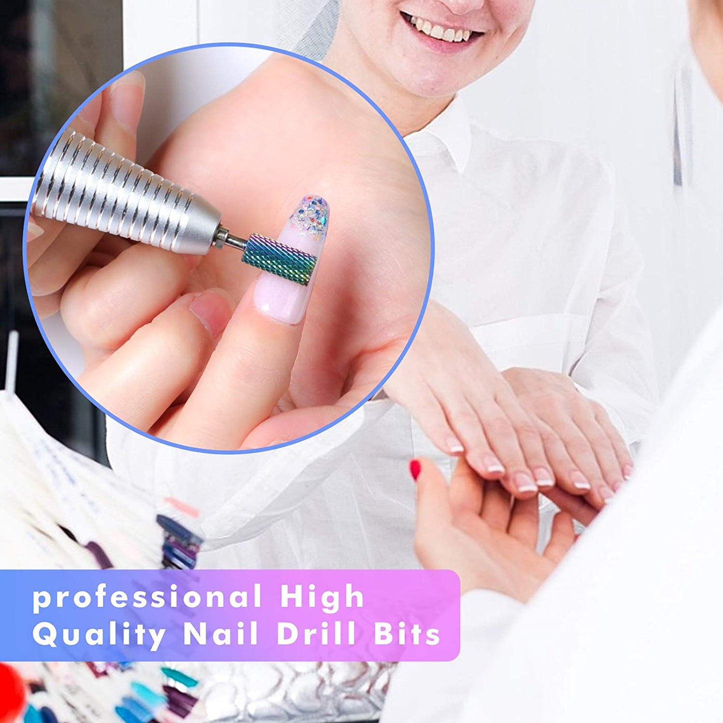 INFELING Nail Drill Bits Set - Nail Bits for Nail Drill, Efile Nail Drill Bits for Acrylic Nails 10Pcs 3/32 Inch Nail Bits for Remove Acrylic Gel Nails Cuticle Manicure Pedicure Tools Health & Beauty > Personal Care > Cosmetics > Cosmetic Tools > Nail Tools INFELING