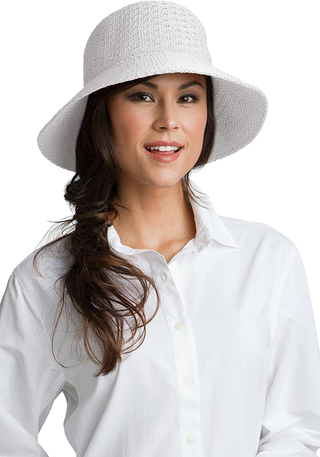 Coolibar UPF 50+ Women'S Marina Sun Hat - Sun Protective Apparel & Accessories > Clothing Accessories > Hats Coolibar White One Size