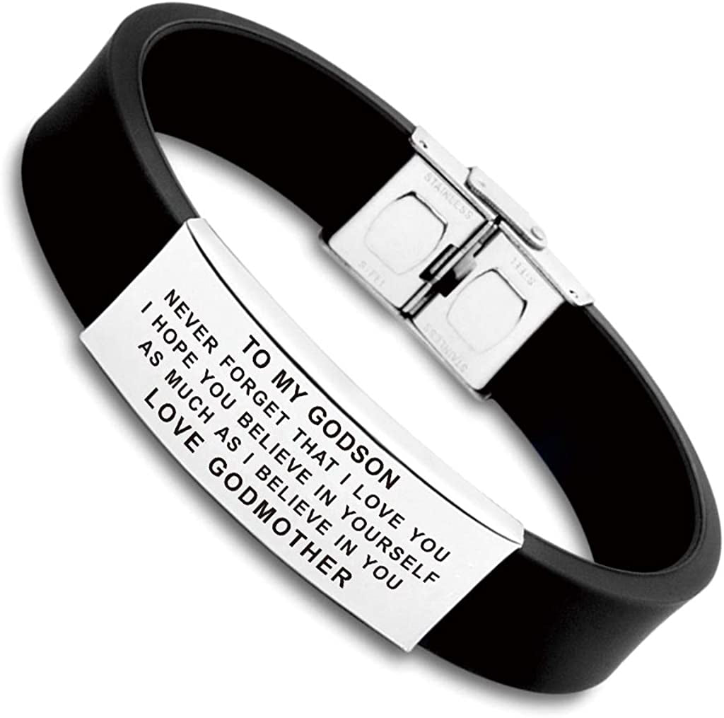 FALOGIJE to My Godson Goddaughter Gifts Bracelet Apparel & Accessories > Jewelry > Bracelets FALOGIJE