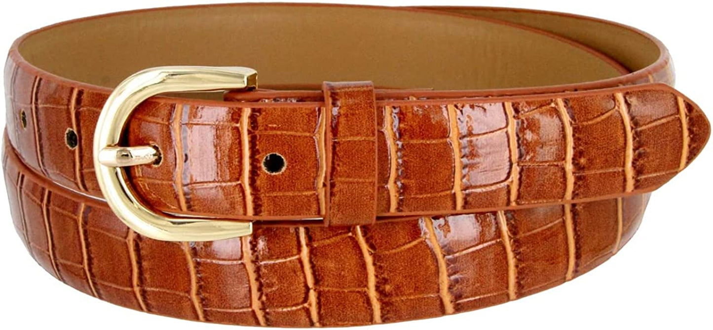 Women'S Dress Belt Casual Fashion Waist Skinny Belt 1"(25Mm) Wide, Multi-Style Options Apparel & Accessories > Clothing Accessories > Belts Belts.com Style 2 - Tan 39''-41'' XL