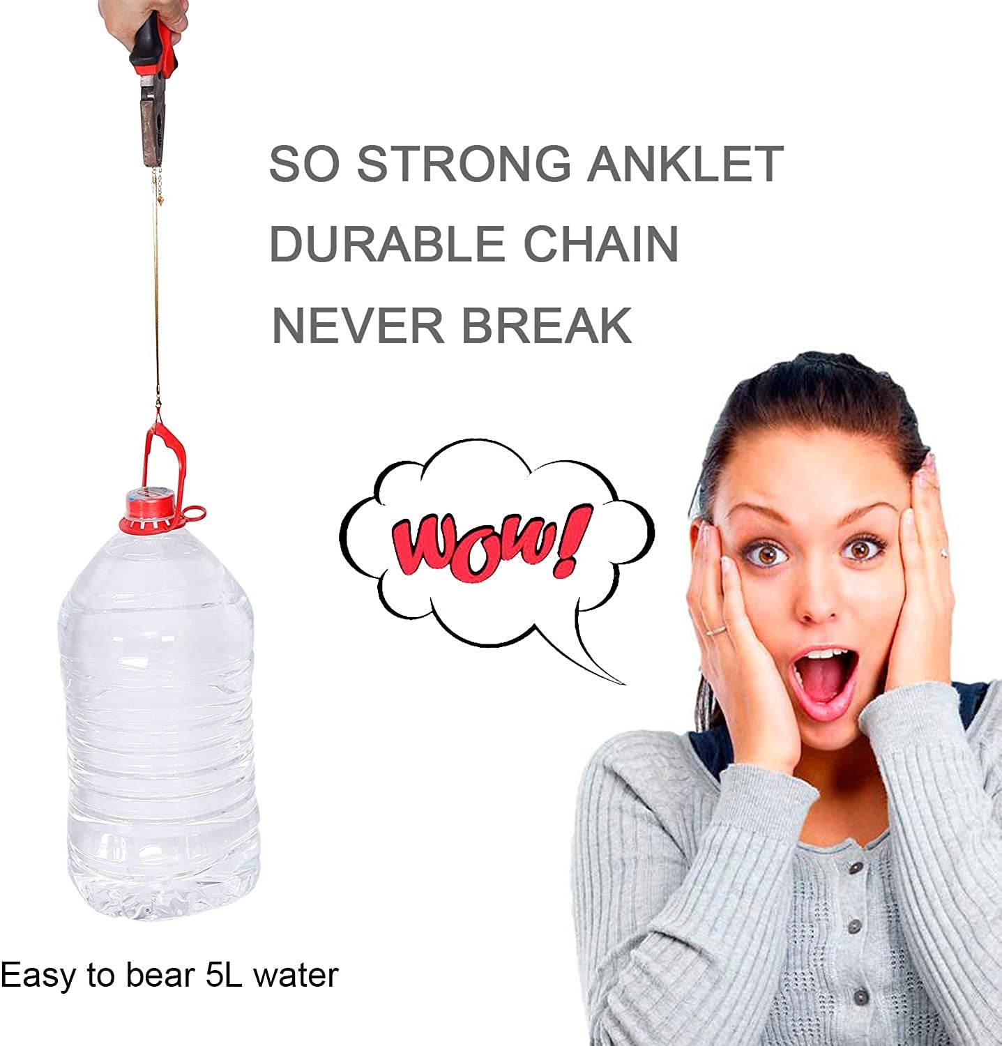 QJLE 18K Gold Plated Flat Snake Chain Link Dainty Ankle Bracelets for Women, Boho Cute Summer Beach Anklet Adjustable Foot Jewelry Apparel & Accessories > Jewelry > Anklets QJLE