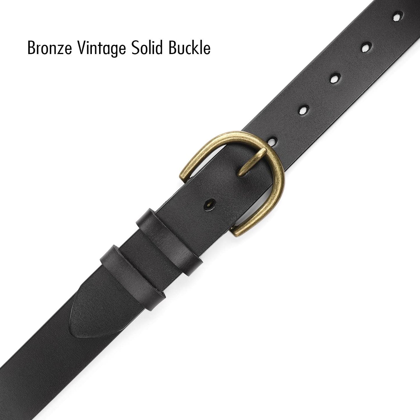 Women Leather Belt for Pants Dress Jeans Waist Belt with Brushed Alloy Buckle by WHIPPY Apparel & Accessories > Clothing Accessories > Belts WHIPPY