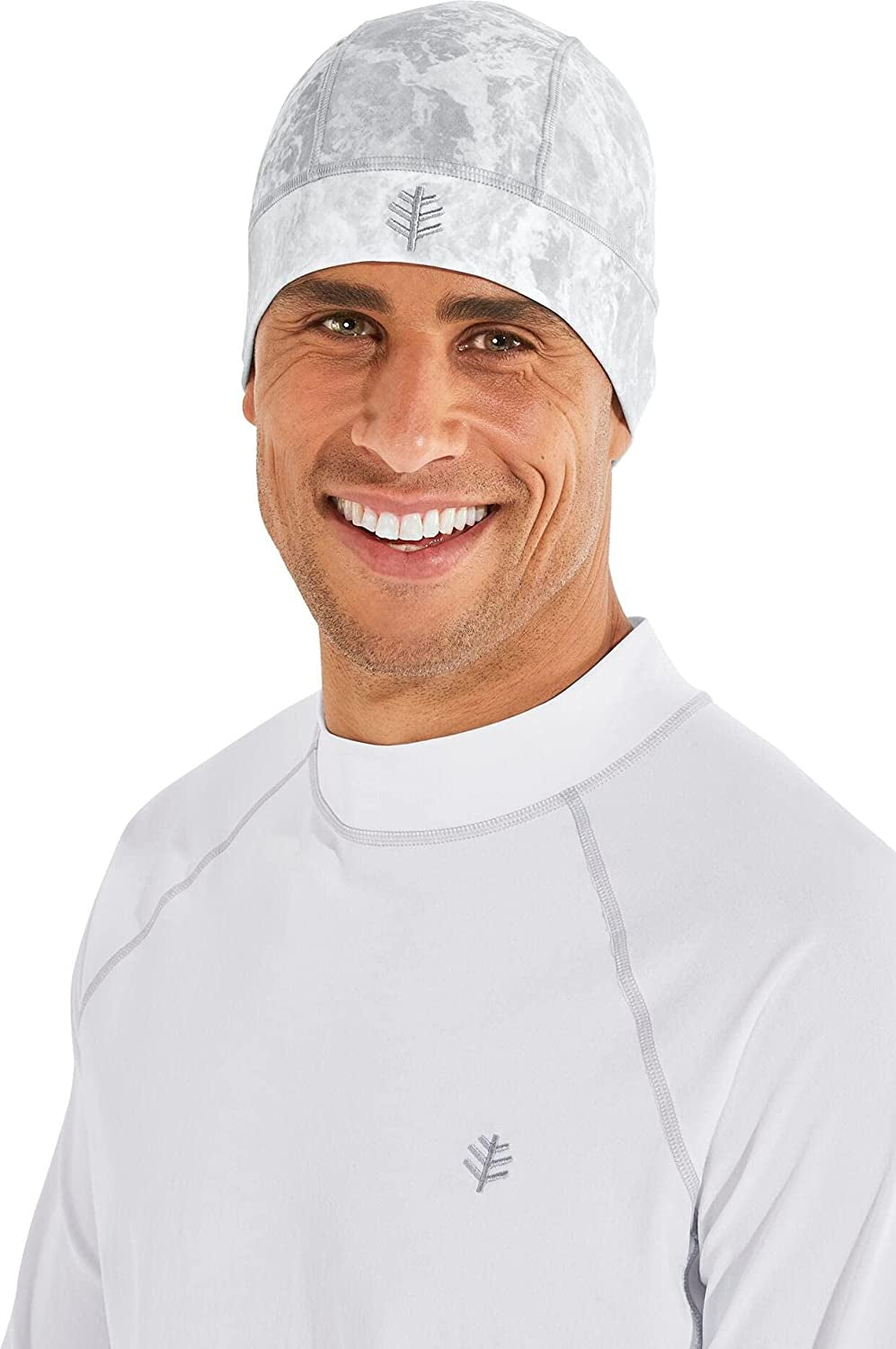 Coolibar UPF 50+ Unisex Aqua Sun Skully Cap - Sun Protective Apparel & Accessories > Clothing Accessories > Hats Coolibar Grey Water One Size