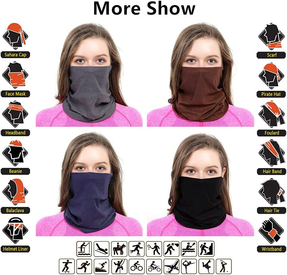 VANCROWN Headband Neck Gaiter Head Wrap Headwear Face Mask Magic Scarf Bandana for Men and Women Apparel & Accessories > Clothing Accessories > Headwear VANCROWN