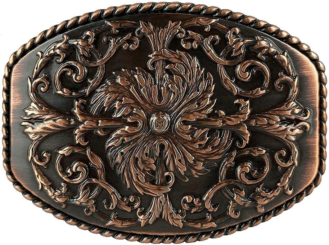 Western Floral Eagle Dogs Birds Star Replacement Belt Buckle Fits 1-1/2"(38Mm) Belt Strap-Multi-Style Options Apparel & Accessories > Clothing Accessories > Belt Buckles Belts.com Type Buckle T2 - Ha0016 Copper 1-1/2"