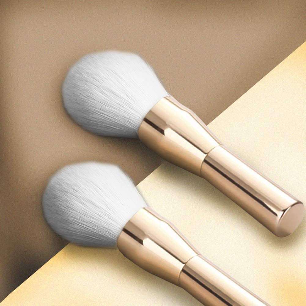 Powder Brush - Large Powder Brush - Rose Gold Powder Blush Brush Professional Make up Brush Large Cosmetics Makeup Brushes Foundation Make up Tool - Chrome Powder Brush Health & Beauty > Personal Care > Cosmetics > Cosmetic Tools > Makeup Tools ReNext