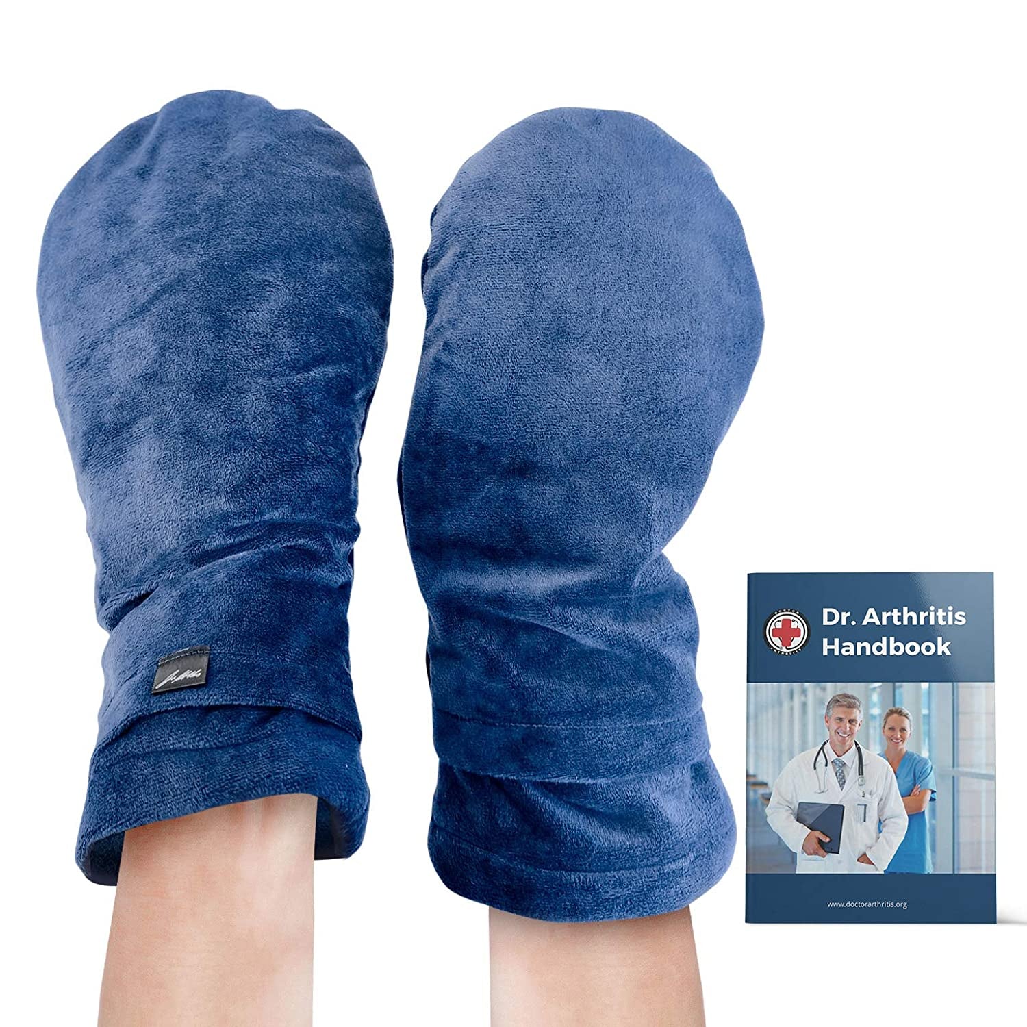 Doctor Developed Heat Therapy Arthritis Gloves / Heated Arthritis Mittens / Hand Warmers, Microwavable & Doctor Written Handbook (Lavender Scented & Universally Sized. 1 Pair) (Pink) Apparel & Accessories > Clothing Accessories > Gloves & Mittens Dr. Arthritis Blue Heated Mittens One Size