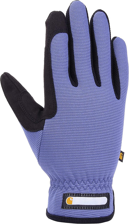 Carhartt Women'S Flex Breathable Spandex Work Glove Apparel & Accessories > Clothing Accessories > Gloves & Mittens Carhartt Blue Dusk Black Large