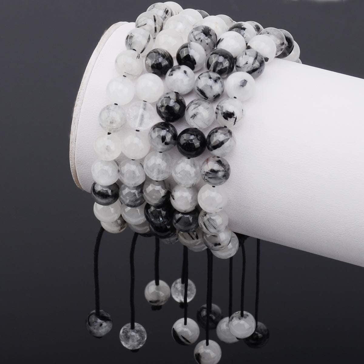 Massive Beads Natural Healing Power Gemstone Crystal Beads Unisex Adjustable Macrame Bracelets 8Mm Apparel & Accessories > Jewelry > Bracelets MASSIVE BEADS