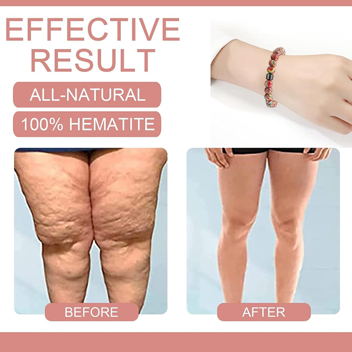 Black Slimming Bracelet Anklet Adjustable Drainage Bracelet Anklet Healing Crystal Stones Bracelet Chakra Energy Protection Gift Apparel & Accessories > Jewelry > Anklets Generic