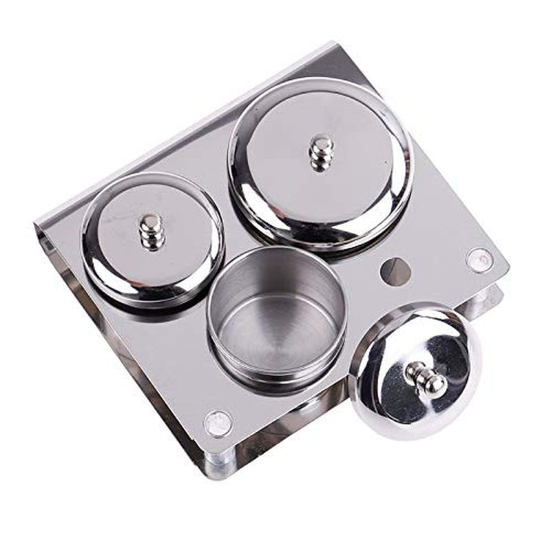 PIAOPIAONIU 3 Pieces Nail Art Equipment Cup Bowls Stainless Steel Acrylic Liquid Powder Cup Stainless Steel Nail Powder Holder Container with Lids for Nail Art Tools Health & Beauty > Personal Care > Cosmetics > Cosmetic Tools > Nail Tools PIAOPIAONIU