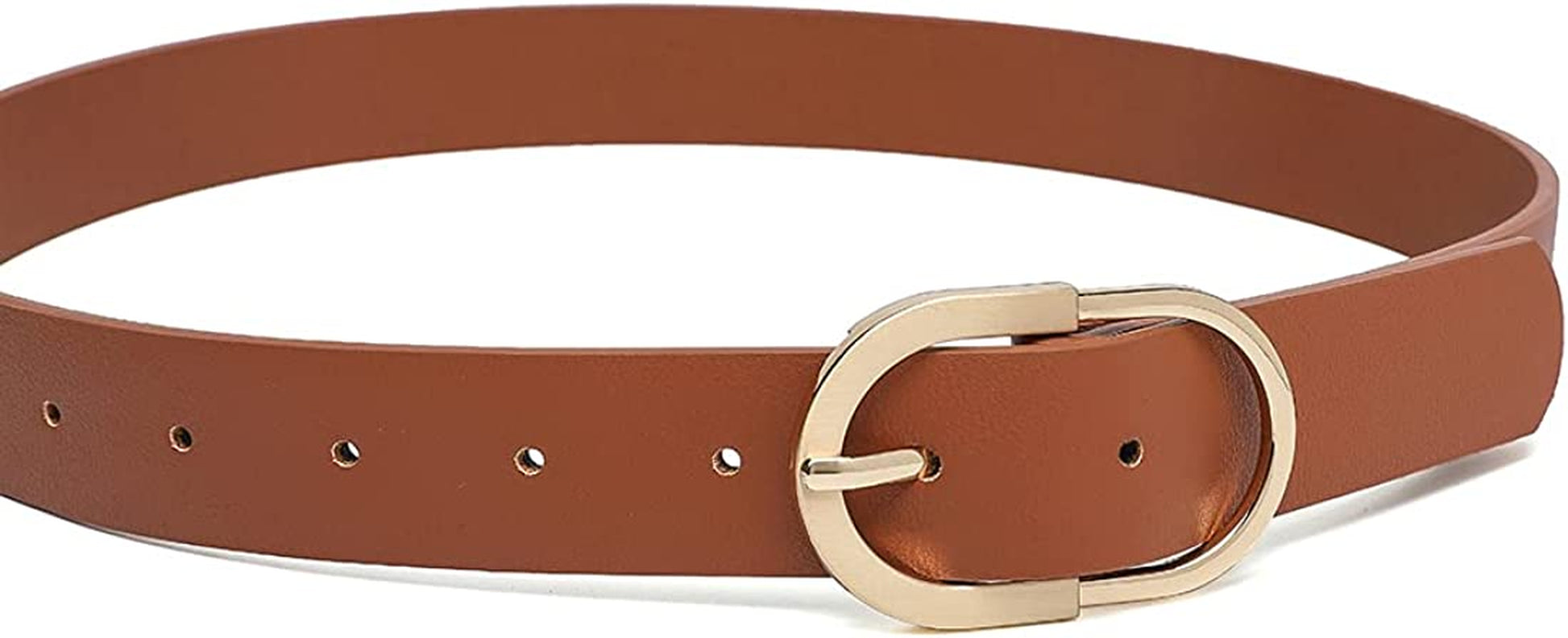 Tanpie Womens Leather Waist Belts for Jeans Pants with Gold Buckle Apparel & Accessories > Clothing Accessories > Belts Tanpie