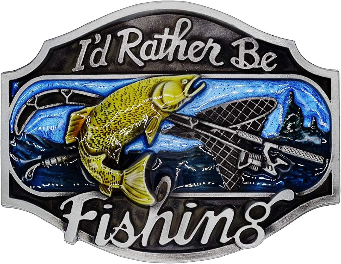 Belt Buckle Professional Worker Style Performance Accessories Apparel & Accessories > Clothing Accessories > Belt Buckles Moranse Fisherman