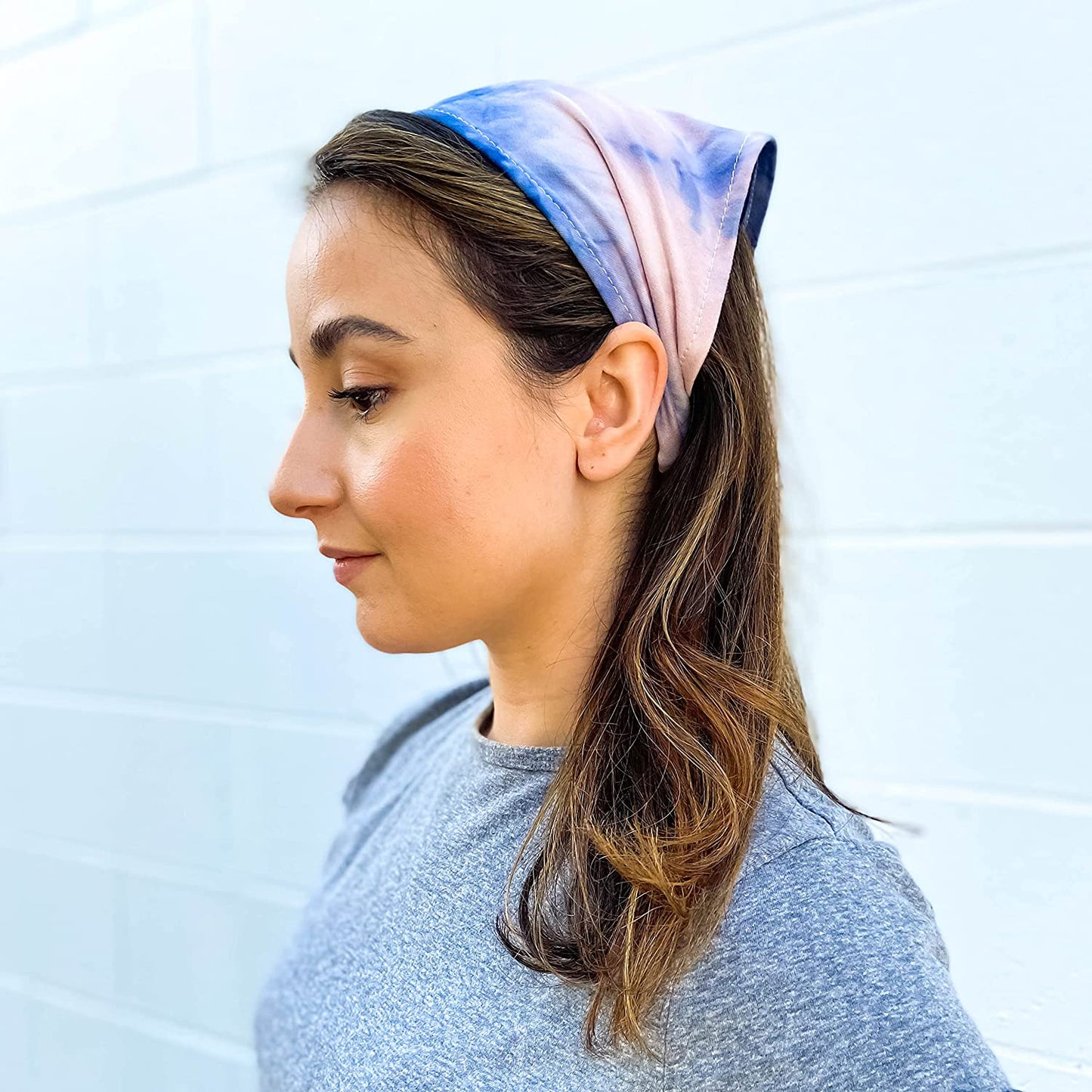 FROG SAC 4 Tie Dye Scarf Headbands for Girls, Tie-Dye Bandana Headband Hair Accessories for Kids, Hair Kerchiefs for Teens, Soft Stretch Girl Head Bands, Cottagecore Boho Bandanas Scarves Apparel & Accessories > Clothing Accessories > Bandanas & Headties FROG SAC