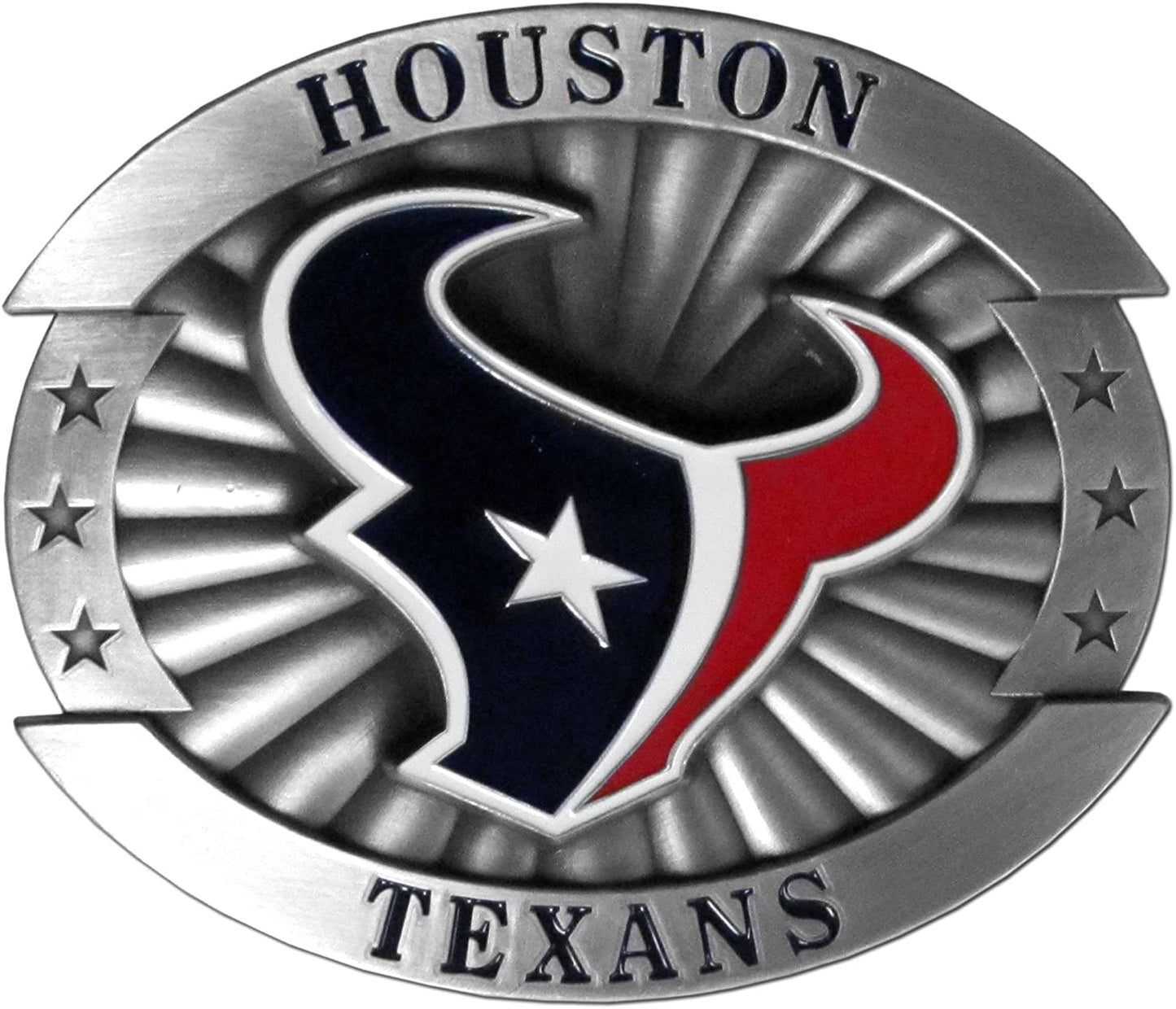 Siskiyou Sports NFL Unisex-Adult Oversized Buckle Apparel & Accessories > Clothing Accessories > Belt Buckles Siskiyou Blue Houston Texans One Size