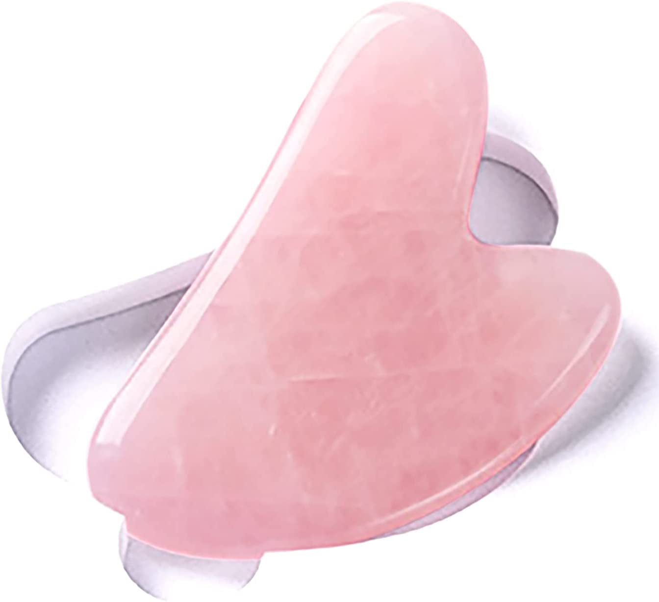 Gua Sha Facial Tools Healing Crystal - Self Care Gifts for Women Skin Care Tools Natural Massager for Skincare Face Body Relieve Muscle Tensions Reduce Puffiness (Rose Quartz) Health & Beauty > Personal Care > Cosmetics > Cosmetic Tools > Skin Care Tools ROSELYNBOUTIQUE Pink