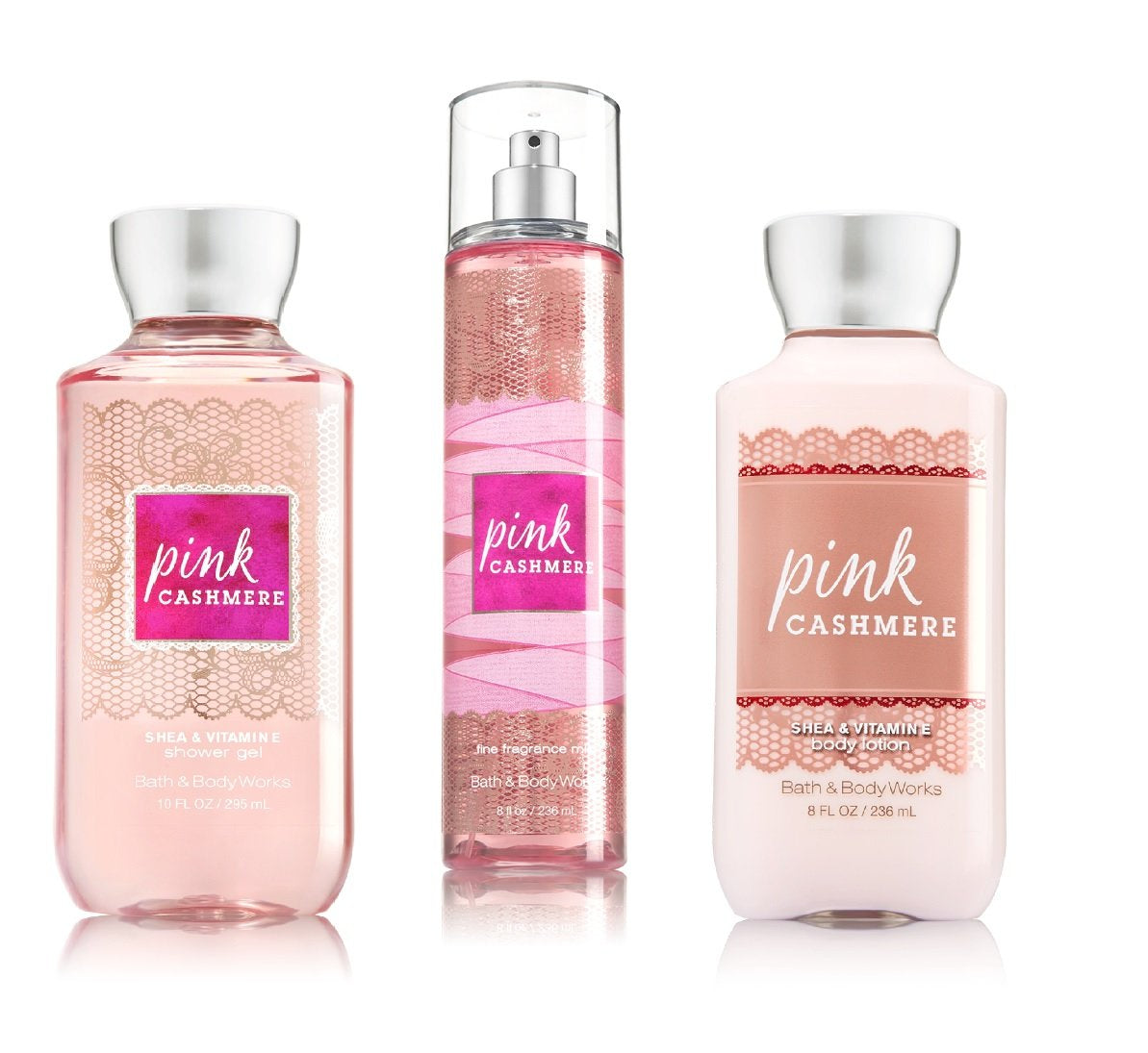 Bath & Body Works ~ Signature Collection ~ Winter 2016 ~ Pink Cashmere ~ Shower Gel ~ Fine Fragrance Mist & Body Lotion ~ Trio Gift Set Health & Beauty > Personal Care > Cosmetics > Bath & Body Bath & Body Works