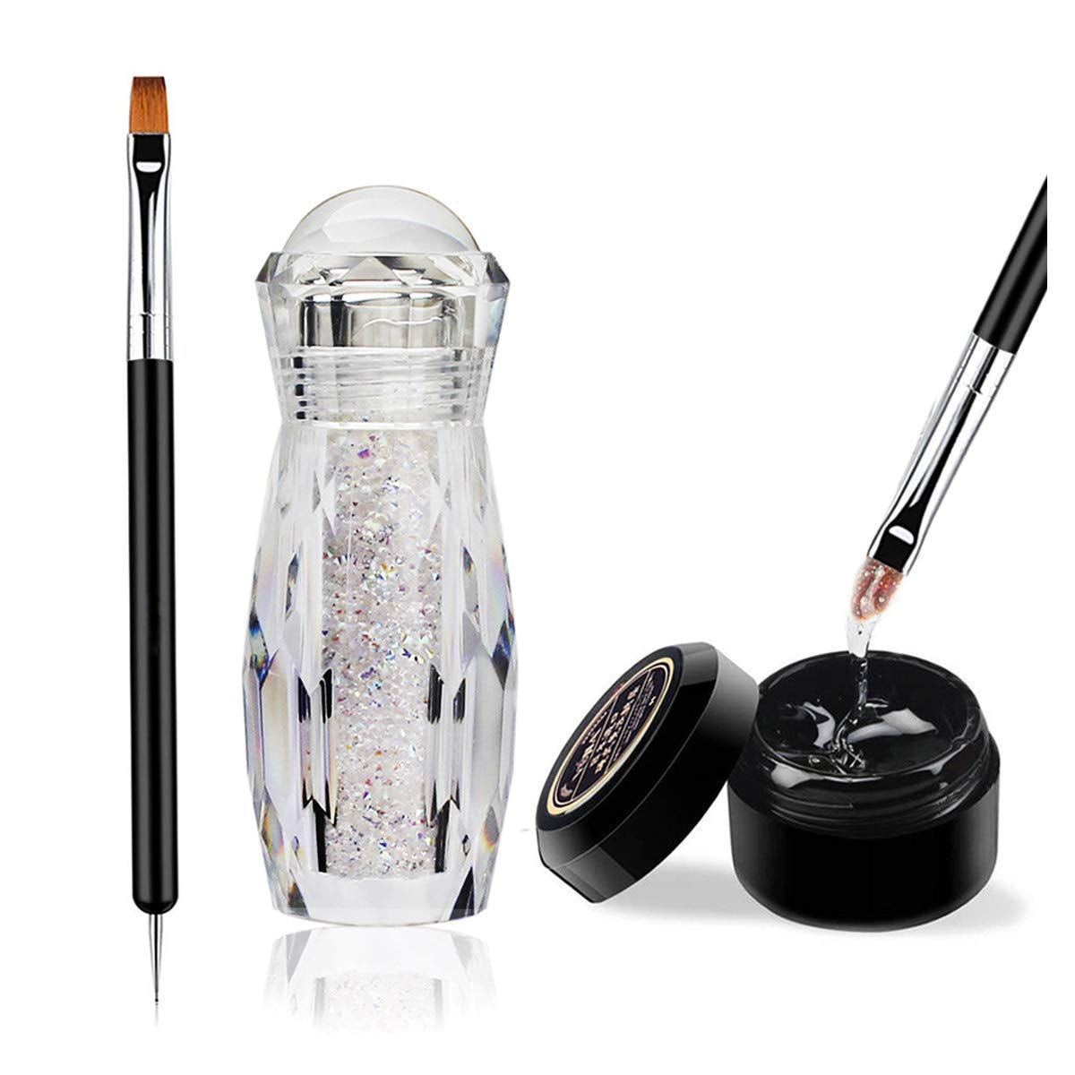 Micro AB Rhinestones with Glue and Tool, 1 Bottle of Ultra Mini 1.2Mm Caviar Beads Rhinestones for 3D Nail Art with 8Ml Glue and Tool Included Health & Beauty > Personal Care > Cosmetics > Cosmetic Tools > Nail Tools ULGAI AB Micro + Glue