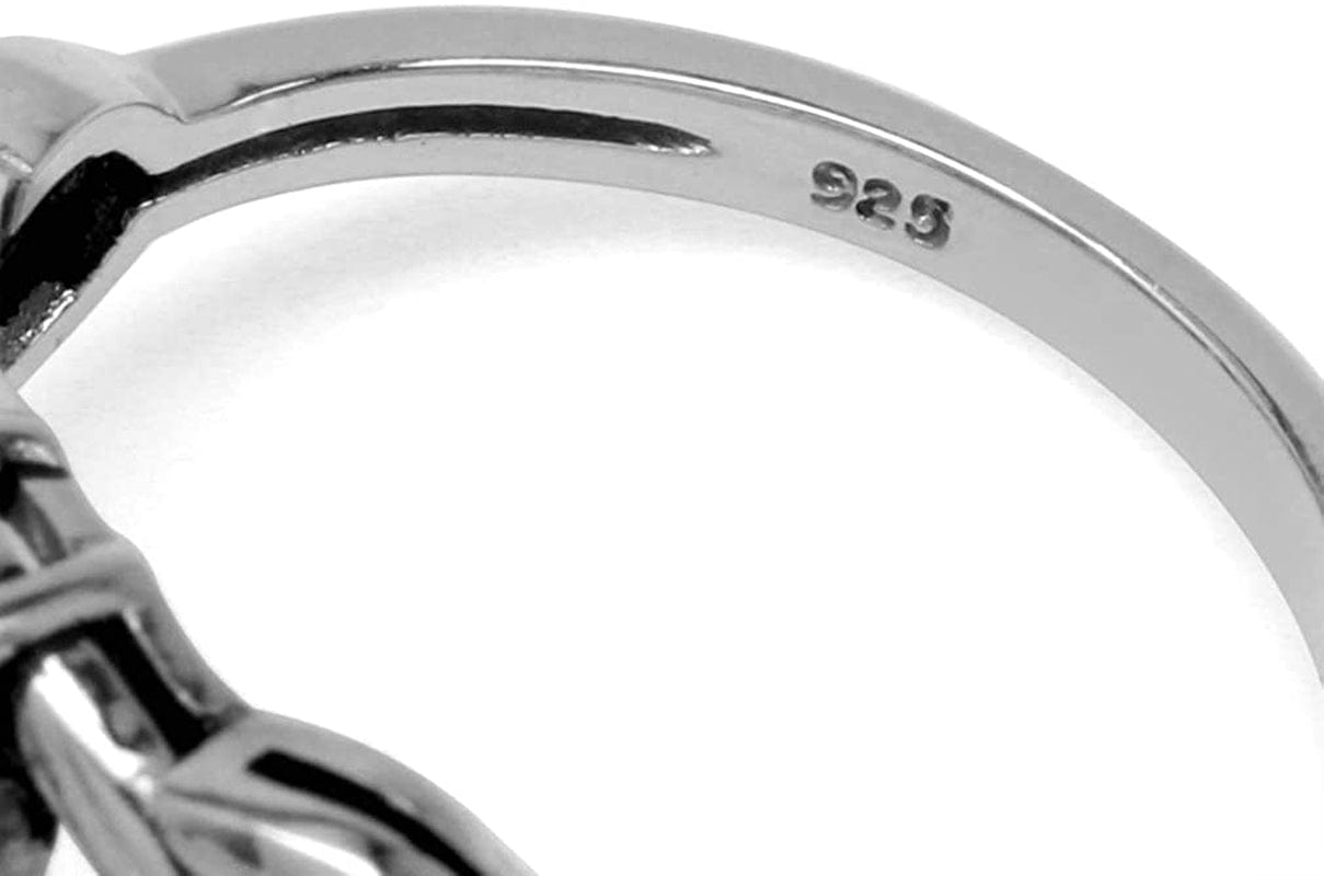 1.4Ct. 8X6Mm Natural Oval Shape Garnet 925 Sterling Silver Celtic Knot Solitaire Ring