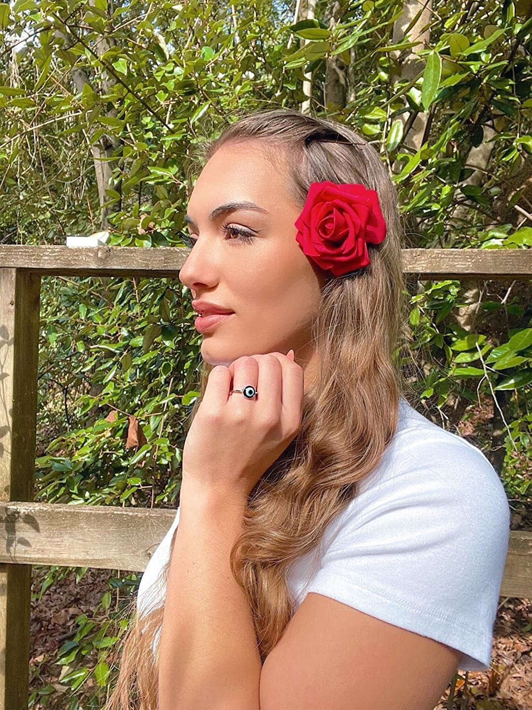 1.5Mm Stainless-Steel Evil Eye Ring