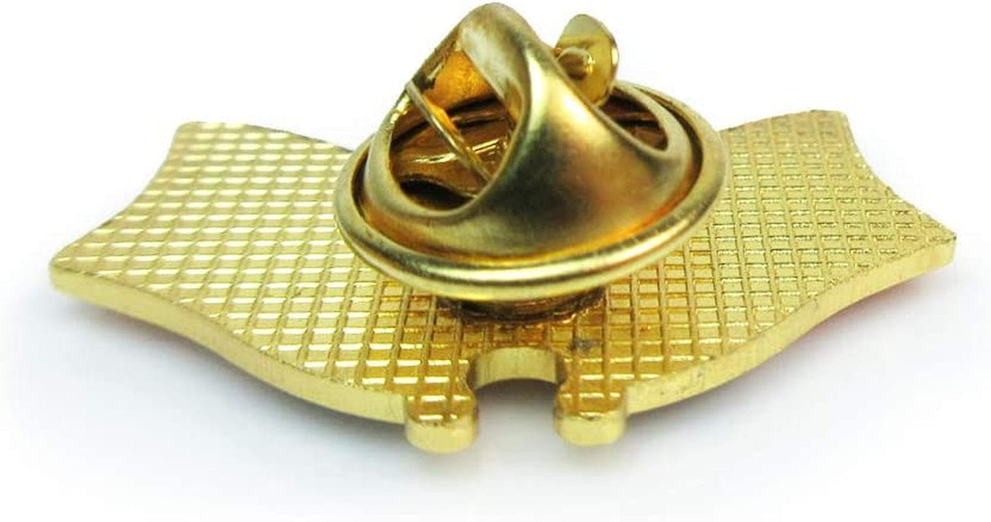 1 Pc US American Ukraine Flag Pin Back Friendship Brooch Bike Hat Cap Lapel Pins, Gold