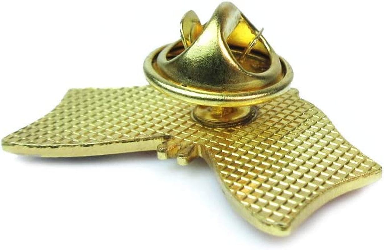 1 Pc US American Ukraine Flag Pin Back Friendship Brooch Bike Hat Cap Lapel Pins, Gold