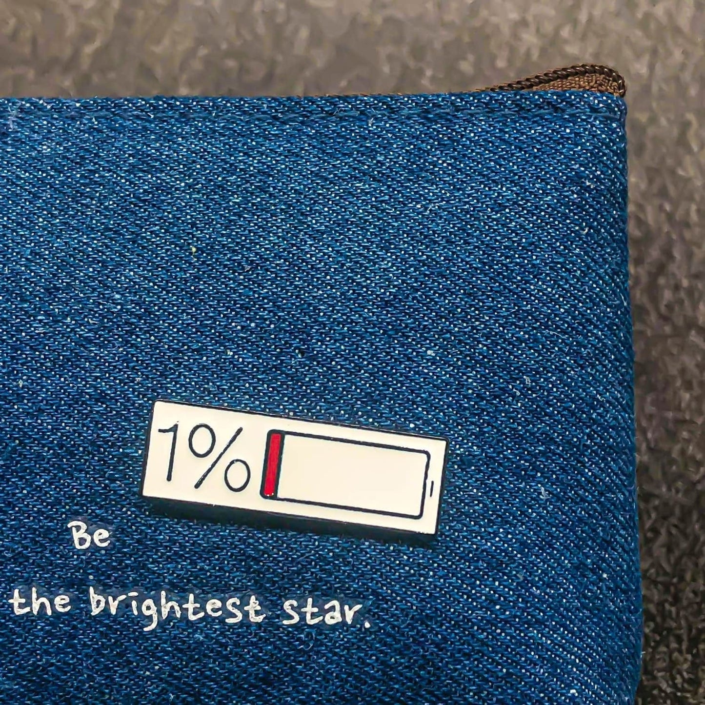 1% Power Display Pin | Anime Pins | Cute Pins | Cool Pins | Funny Pins | Enamel Pins | Lapel Pin for Backpacks, Women, Collection and Display | 1.18 Inch