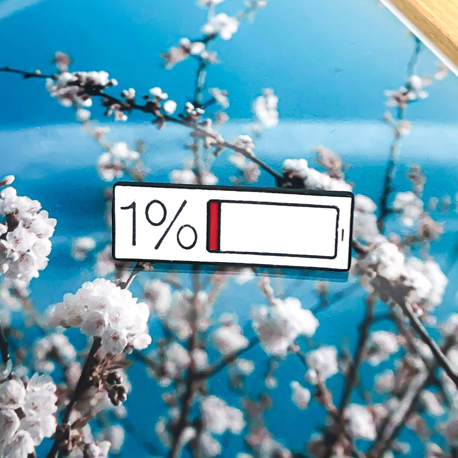 1% Power Display Pin | Anime Pins | Cute Pins | Cool Pins | Funny Pins | Enamel Pins | Lapel Pin for Backpacks, Women, Collection and Display | 1.18 Inch