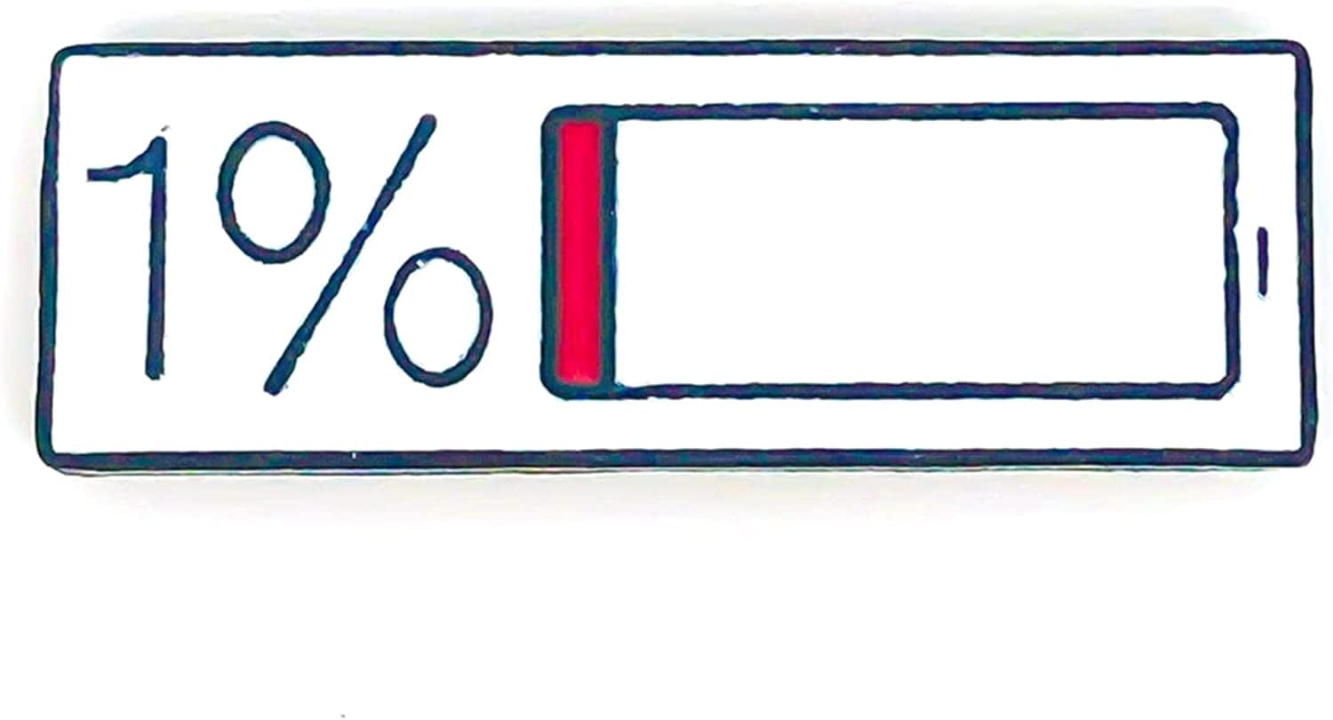 1% Power Display Pin | Anime Pins | Cute Pins | Cool Pins | Funny Pins | Enamel Pins | Lapel Pin for Backpacks, Women, Collection and Display | 1.18 Inch
