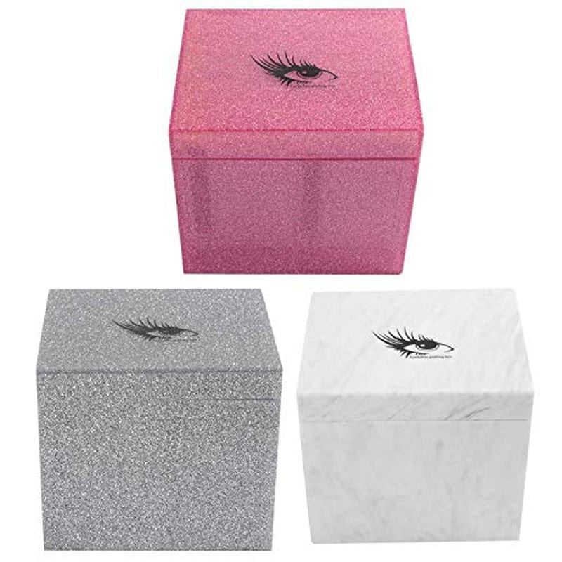 10 Layers Acrylic Eyelash Storage Box,Eyelash Holder Extension Tool,Makeup Organizer False Eyelashes Glue Pallet Holder, Grafting Eye Lashes Close-Packed Display with 10 Pallets (Marble) Health & Beauty > Personal Care > Cosmetics > Cosmetic Tools > Makeup Tools Sisiter