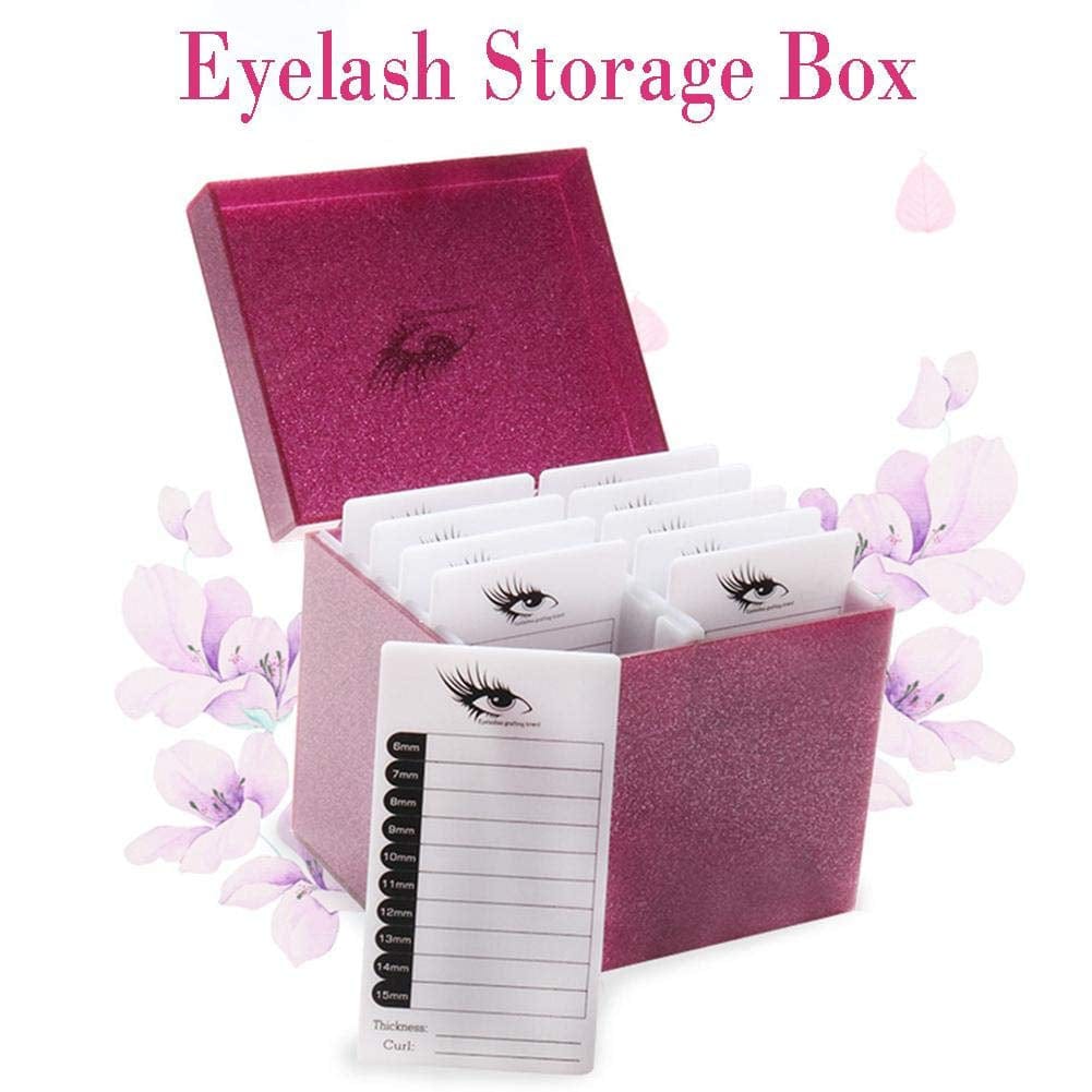 10 Layers Acrylic Eyelash Storage Box, Grafting Eye Lashes Extension Close-Packed Display, Makeup Organizer False Eyelashes Glue Pallet Holder, Eyelash Box Extension Tool (Pink) Health & Beauty > Personal Care > Cosmetics > Cosmetic Tools > Makeup Tools Sisiter