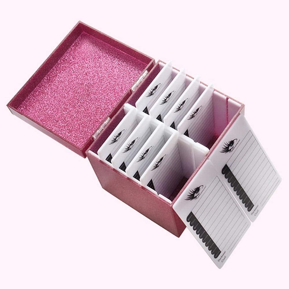 10 Layers Acrylic Eyelash Storage Box, Grafting Eye Lashes Extension Close-Packed Display, Makeup Organizer False Eyelashes Glue Pallet Holder, Eyelash Box Extension Tool (Pink) Health & Beauty > Personal Care > Cosmetics > Cosmetic Tools > Makeup Tools Sisiter