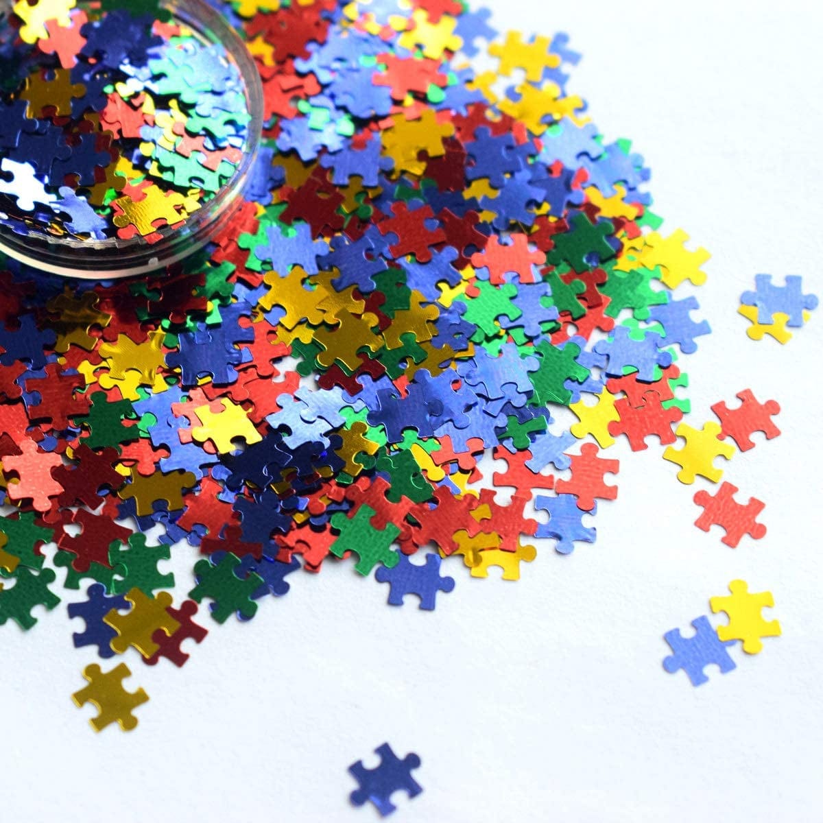 10 Pack Nail Shell Paper Broken Glass Mirror Sticker Nails Glitter Dust Shell Effect Foil Art Trend Shattered Ice Mylar Paper Nail Art Decoration Tools Laser Nail Foil(Random Color) Health & Beauty > Personal Care > Cosmetics > Cosmetic Tools > Nail Tools Mezerdoo Laser Puzzles Sequins-50g