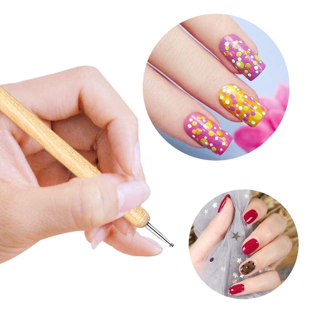10 Pc 2 Way Dotting Pen Tool Nail Art Tip Dot Paint Manicure Kit, Embossing Stylus for Painting Health & Beauty > Personal Care > Cosmetics > Cosmetic Tools > Nail Tools PERRIROCK