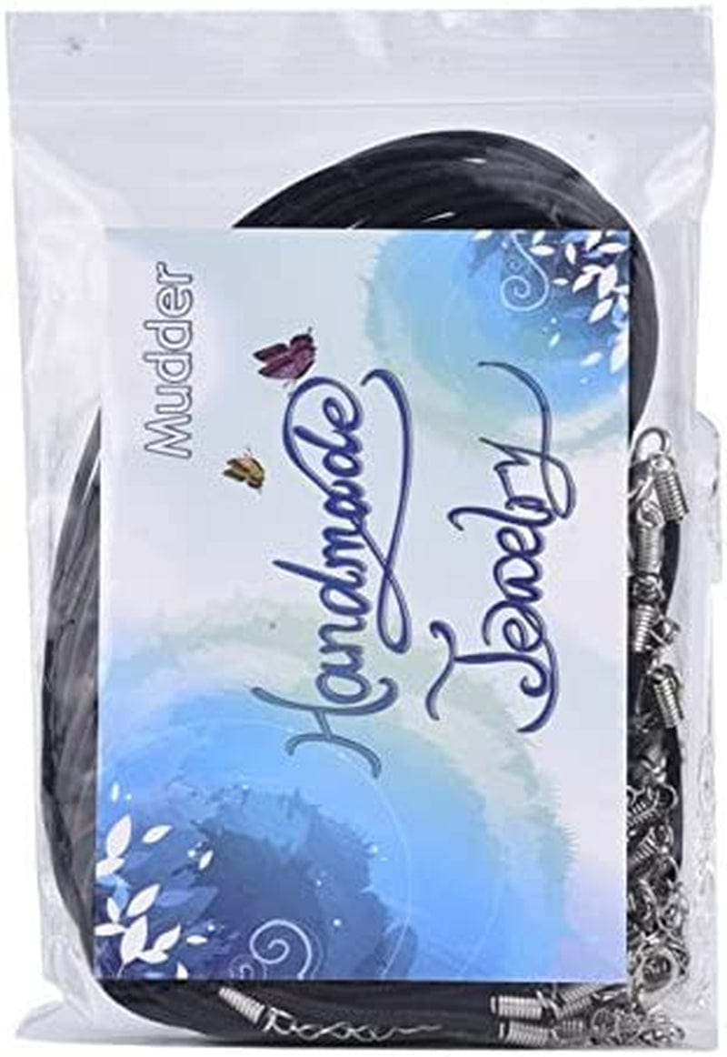 10 Pieces 2.0Mm Black Leather Cord Necklace Bulk with Lobster Clasp Necklace Cord for Pendants Bracelet Jewelry Making