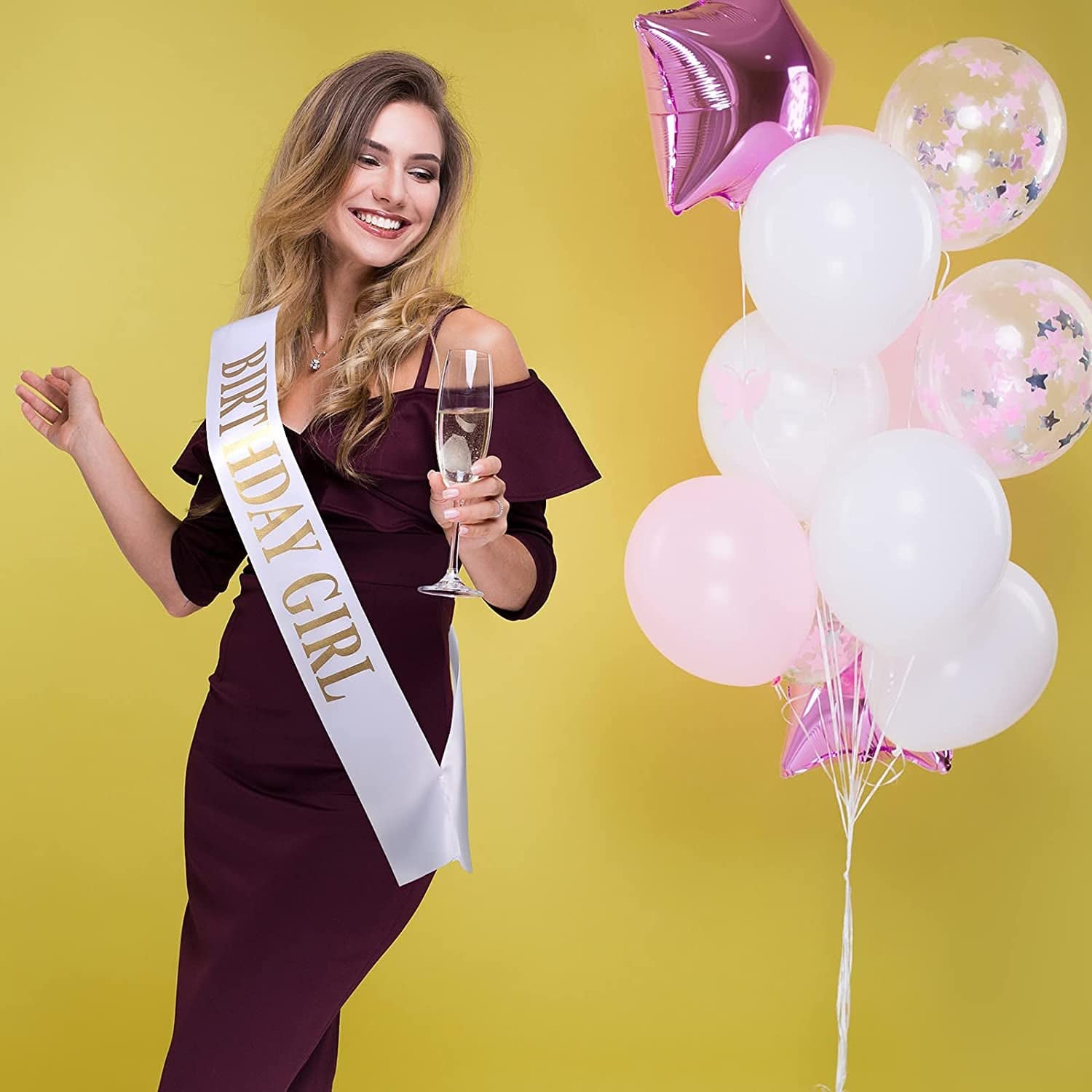 10 Pieces Birthday Gift Sash Set Black and Gold Birthday Squad Sash White and Gold Birthday Girl Sash for Women Funny Party Favors Decorations for Sweet 16 18Th 21St 25Th 30Th 40Th 50Th or Other Bday Apparel & Accessories > Clothing Accessories > Sashes Weewooday