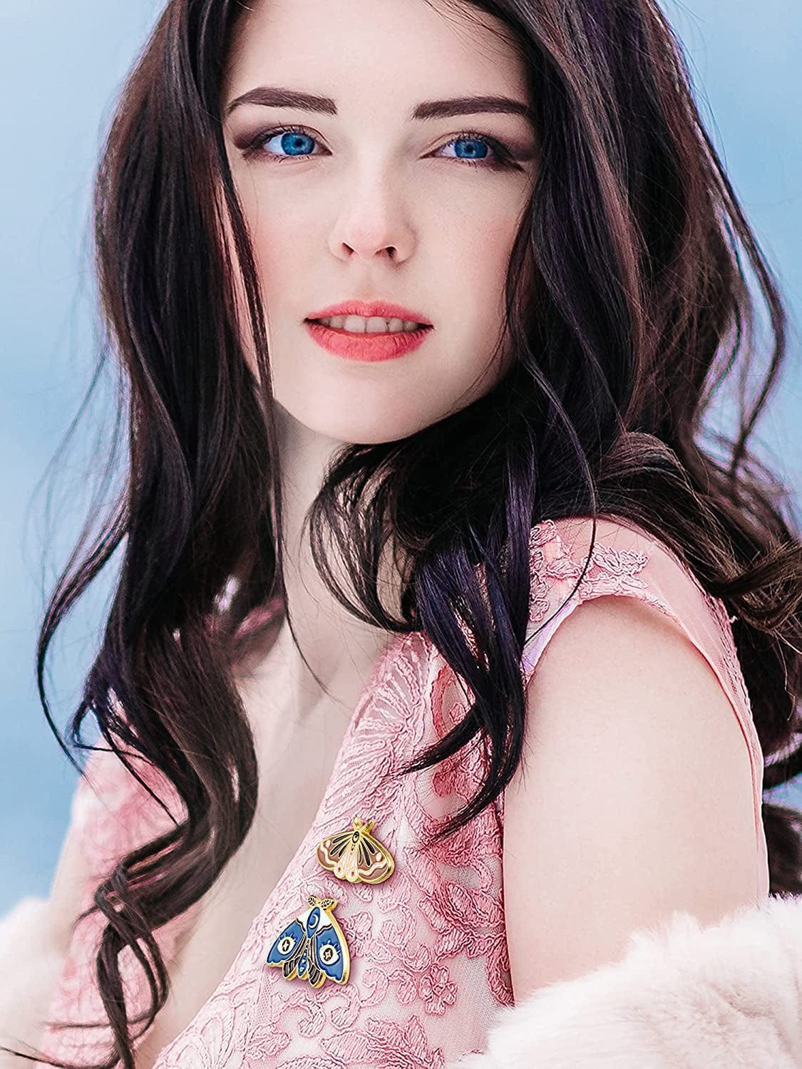 10 Pieces Butterfly Enamel Pins Set Cute Enamel Backpacks Pins Cool Horror Enamel Lapel Pins Brooches Enamel Butterfly Pins Lapel Pins for Steampunk Badge Jewelry for Women