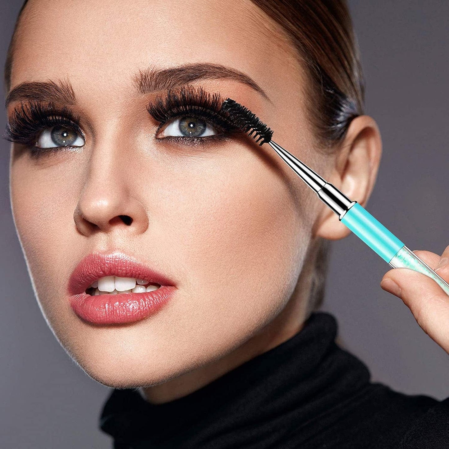 10 Pieces Eyelash Brush with Cap Eye Brow Brush Applicator Eyelash Extension Mascara Brush with Crystal Handle Portable Eyebrow Spiral Brushes Wands Reusable Cosmetic Brush Makeup Tool Health & Beauty > Personal Care > Cosmetics > Cosmetic Tools > Makeup Tools Patelai