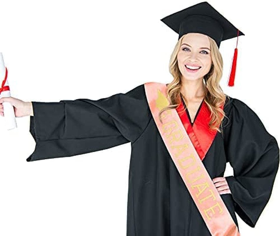 10 Pieces Graduate Sash Unisex Satin Sash for Graduation Party Supplies (White Gold) Apparel & Accessories > Clothing Accessories > Sashes Maxdot