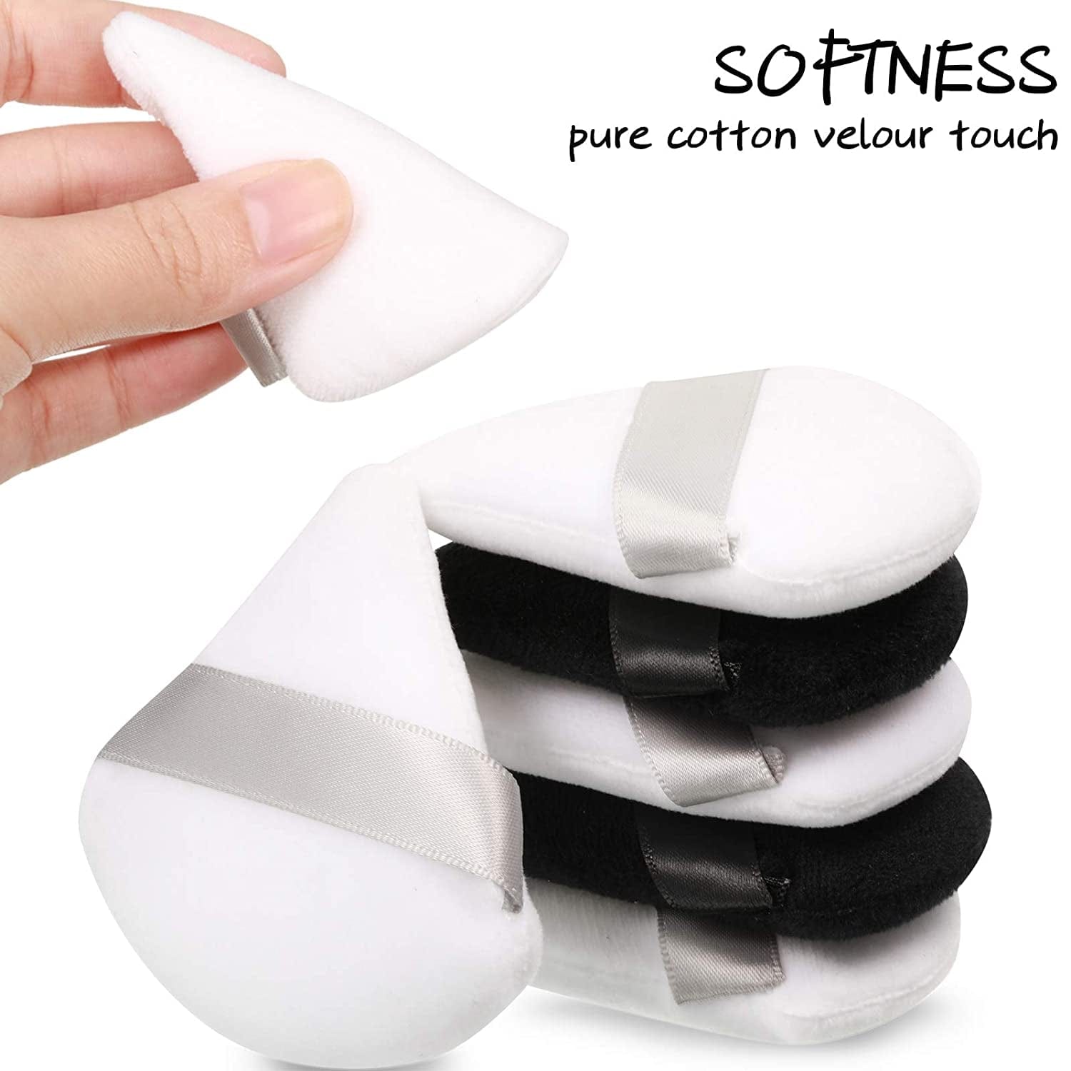10 Pieces Pure Powder Puff Face Triangle Soft Makeup Powder Puff for Loose Powder Mineral Powder Body Powder Makeup Tool Health & Beauty > Personal Care > Cosmetics > Cosmetic Tools > Makeup Tools Maitys