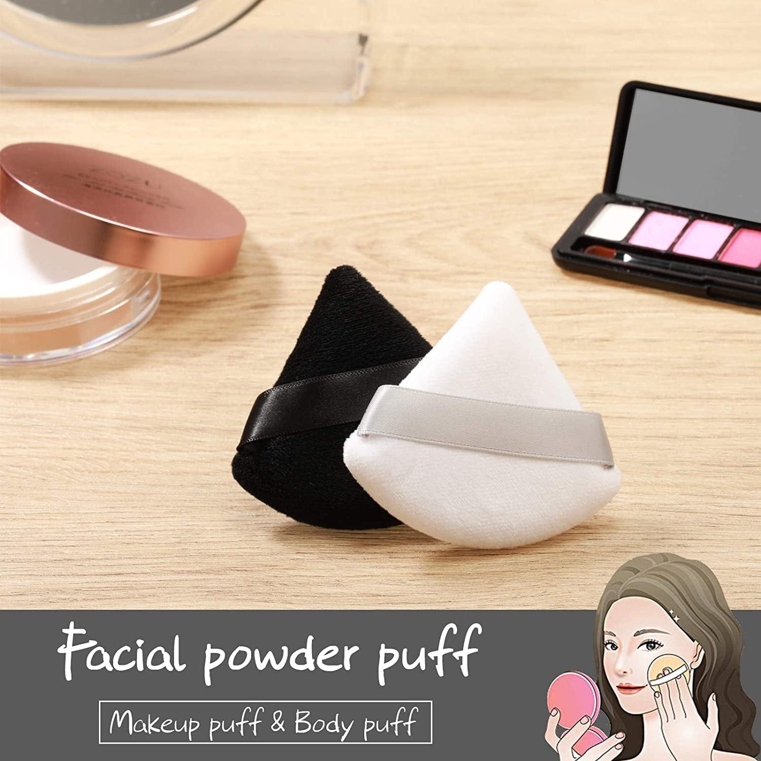 10 Pieces Pure Powder Puff Face Triangle Soft Makeup Powder Puff for Loose Powder Mineral Powder Body Powder Makeup Tool Health & Beauty > Personal Care > Cosmetics > Cosmetic Tools > Makeup Tools Maitys