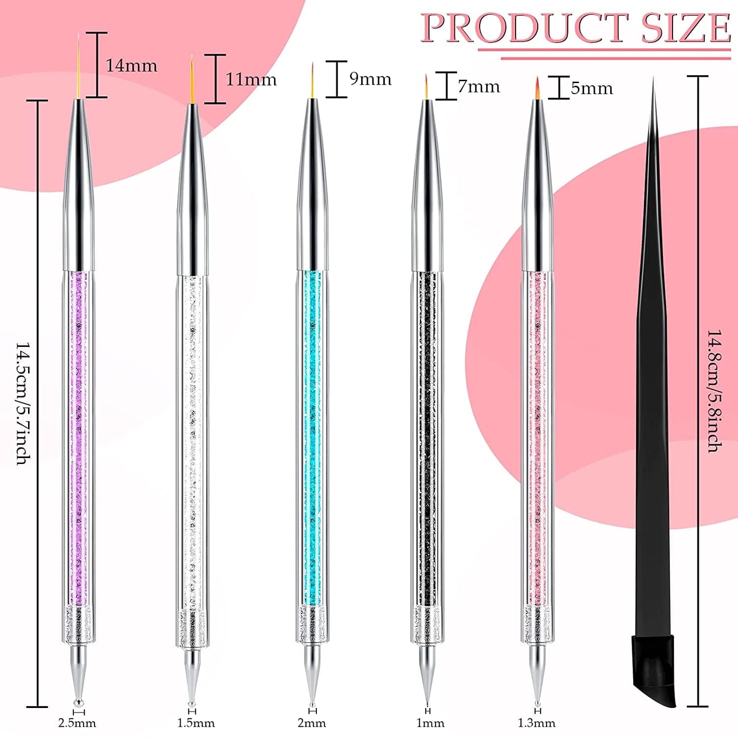 10 Pieces Resin Nail Palettes Nail Art Palette Polish Color Mixing Plate Golden Edge Makeup Display Board Nail Holder Display Cosmetic Mixing Tools (Round Shape) Health & Beauty > Personal Care > Cosmetics > Cosmetic Tools > Nail Tools Maitys