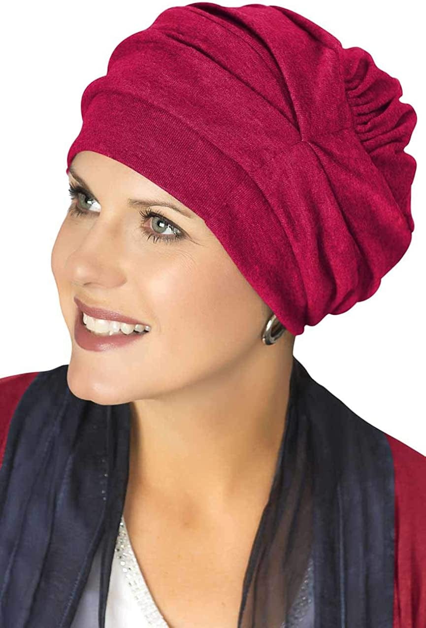100% Cotton Trinity Turbans - 3 Way Headcovering Apparel & Accessories > Clothing Accessories > Headwear Headcovers Unlimited Cabernet One Size