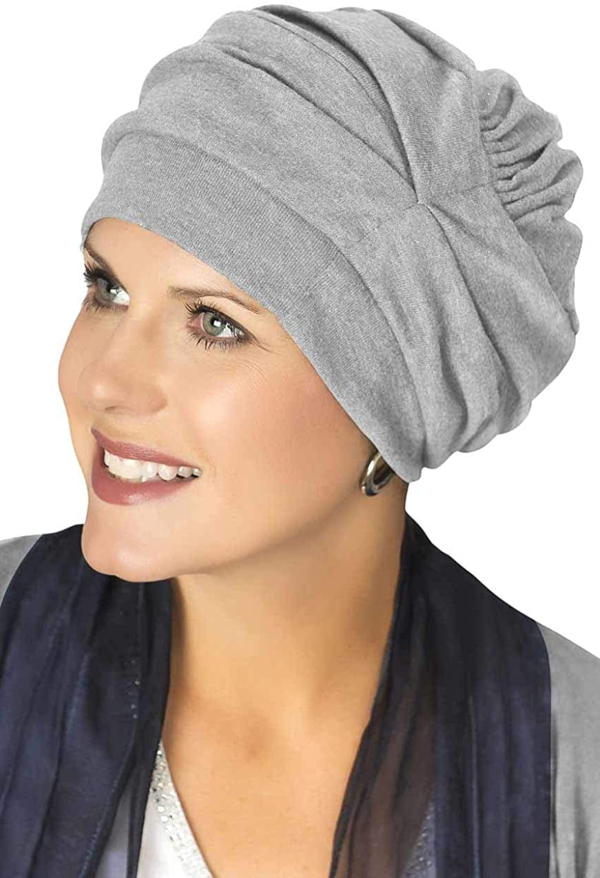 100% Cotton Trinity Turbans - 3 Way Headcovering Apparel & Accessories > Clothing Accessories > Headwear Headcovers Unlimited Grey Heather One Size