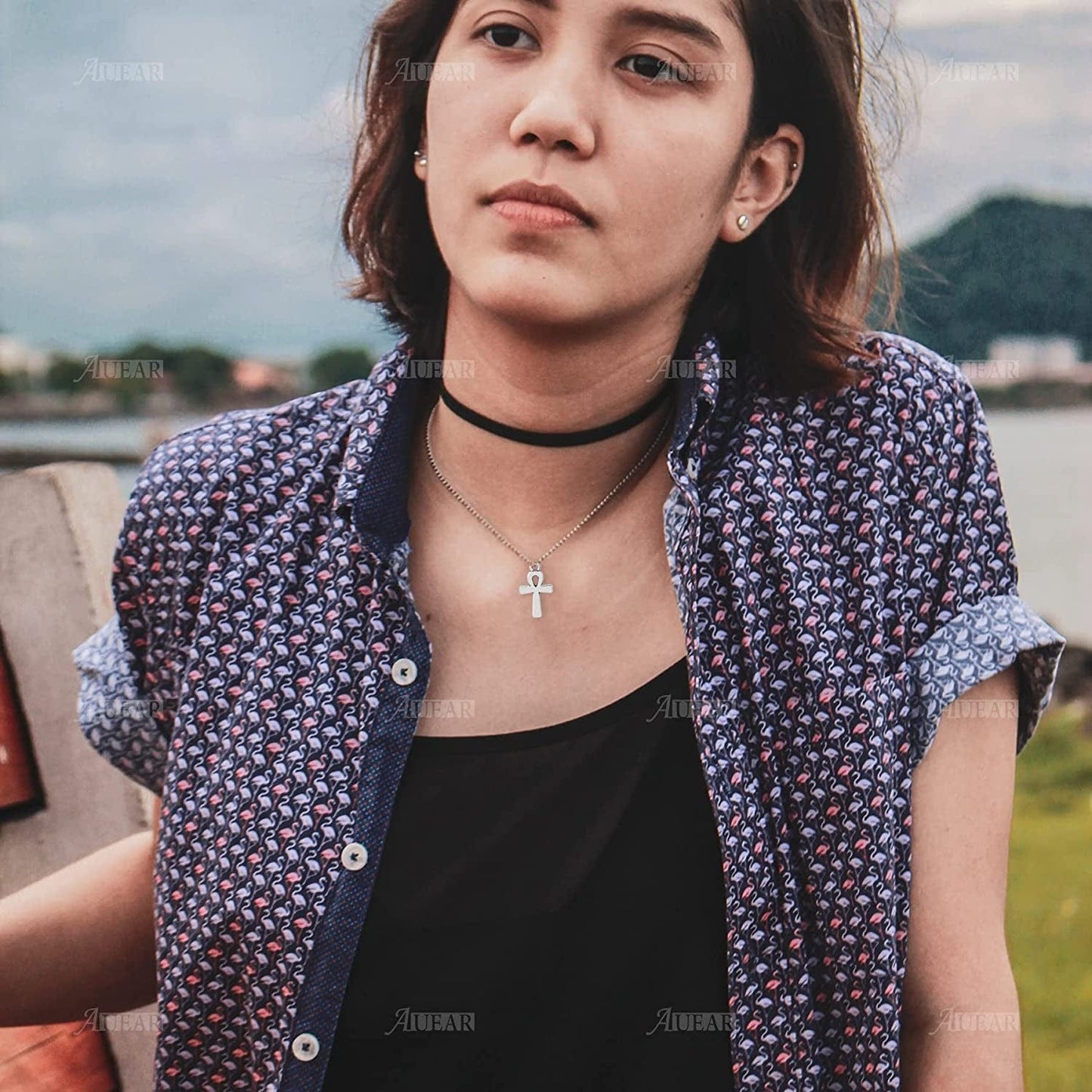 , 100 Pack Antique Pandant Creative Cross Alloy Charms Pendants Bulk for Bracelet Necklace Jewelry Making Silver