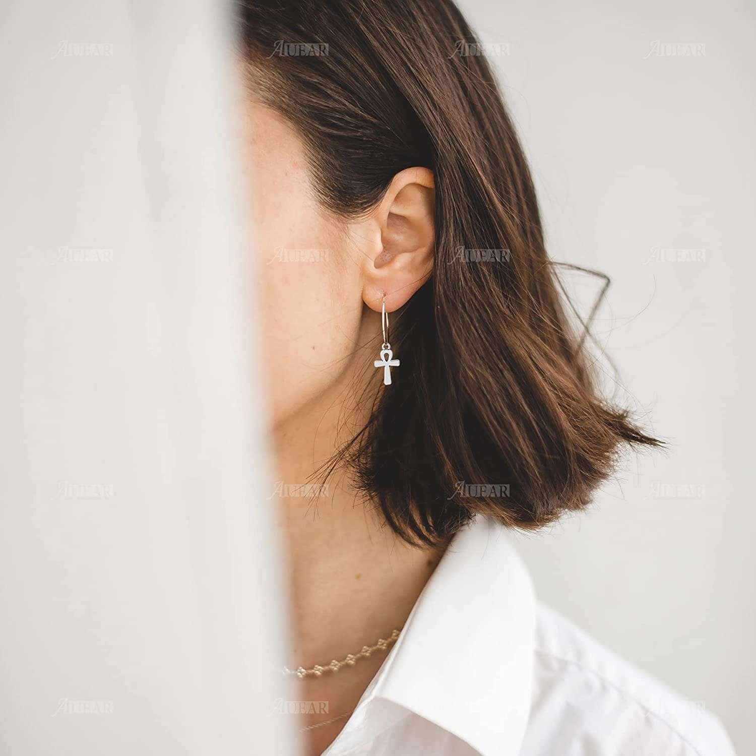 , 100 Pack Antique Pandant Creative Cross Alloy Charms Pendants Bulk for Bracelet Necklace Jewelry Making Silver