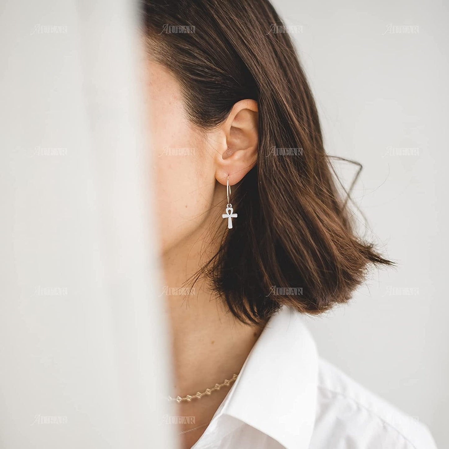 , 100 Pack Antique Pandant Creative Cross Alloy Charms Pendants Bulk for Bracelet Necklace Jewelry Making Silver